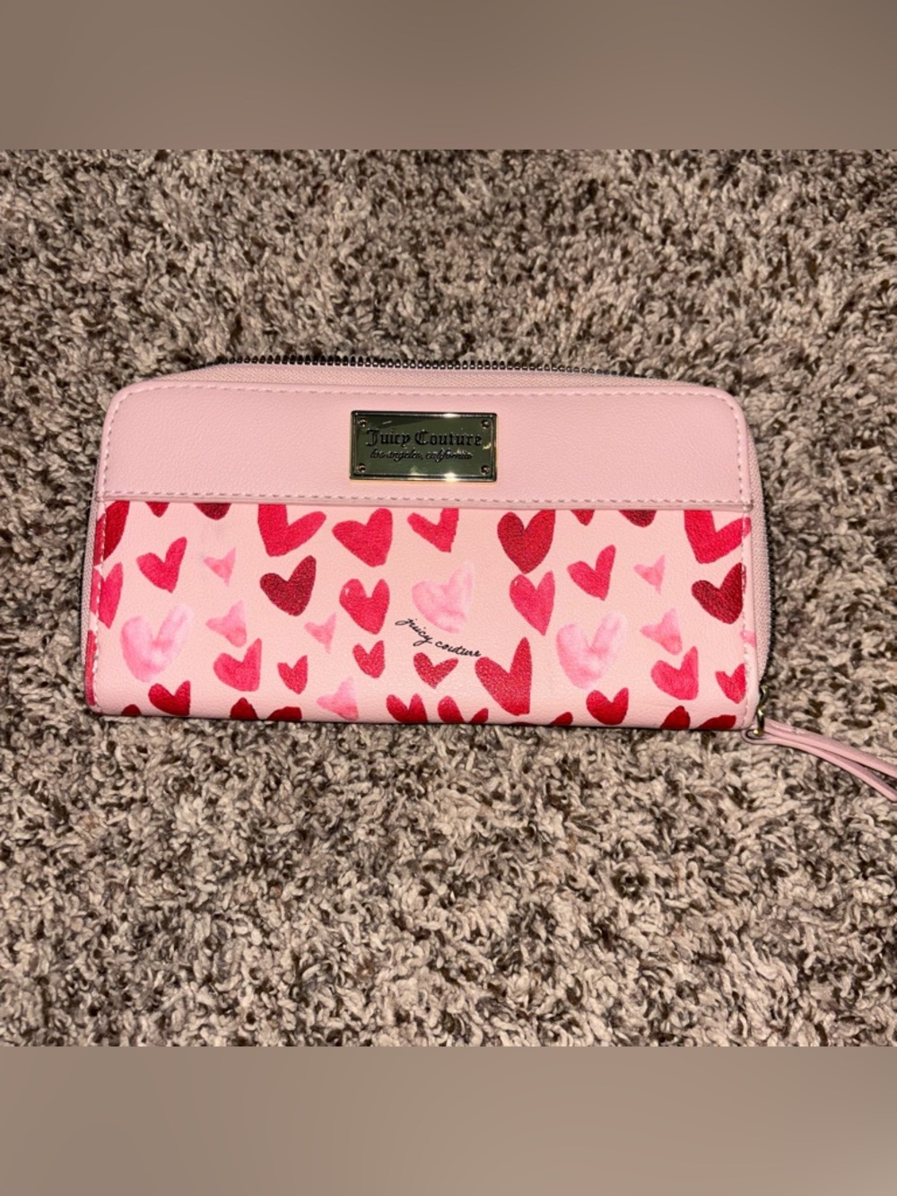 Juicy Couture wallet pink hearts